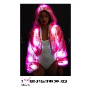 J Valentine Light-up Fur Jacket